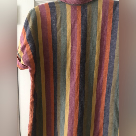 Madewell Button-up Courier Shirtdress in Rainbow Stripe - Picture 11 of 11